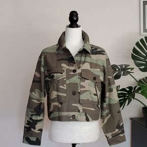 Shinestar Camo Print Jacket